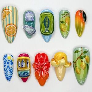 Press-on Nail Art Set with Glue